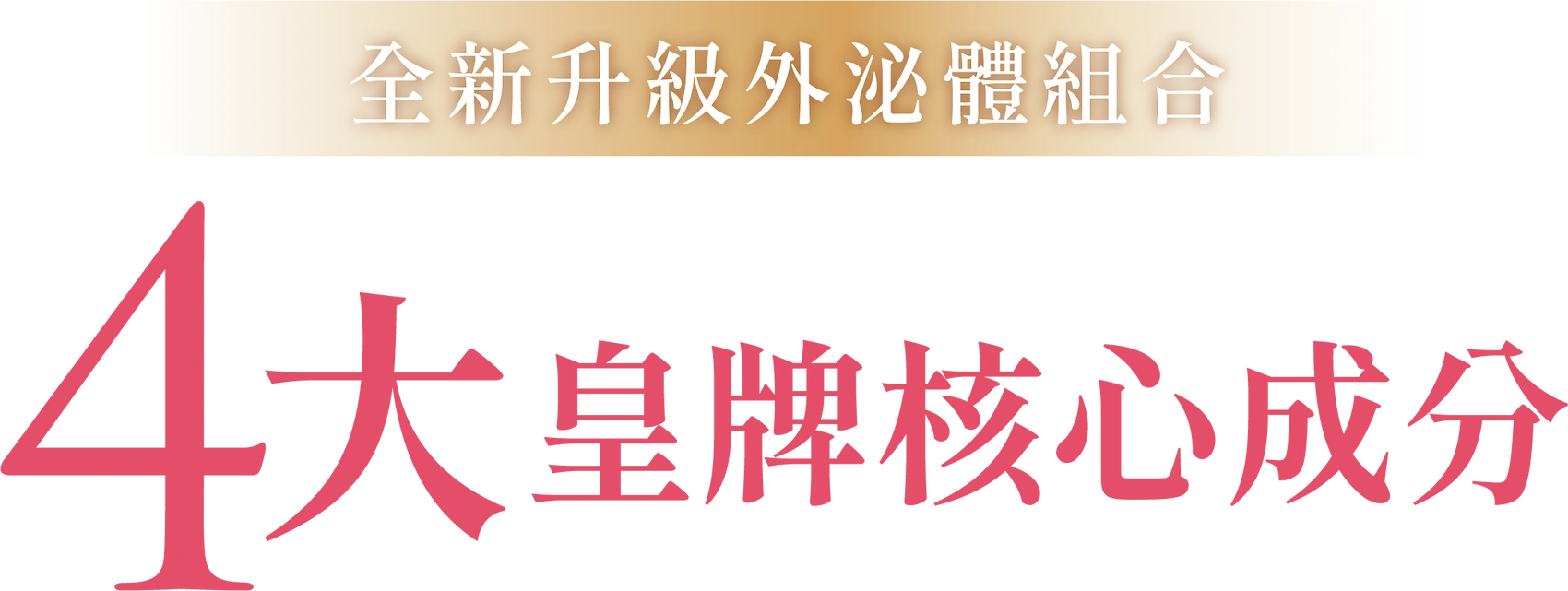 全新升級外泌體組合 4大皇牌核心成分